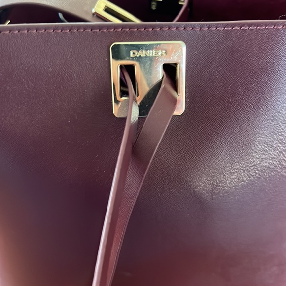 Danier Burgundy Leather Purse - Picture 4 of 5